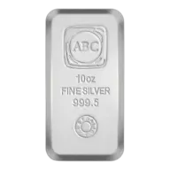10oz ABC Silver Cast Bar