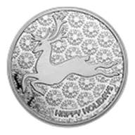 1 oz Silver Round - Reindeer
