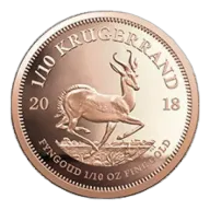 1/10 oz South African Mint Krugerrand Gold Coin