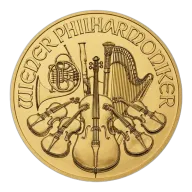 1 Oz Gold Philharmonic Coin (Random Year) (Circulated) - Austrian Mint