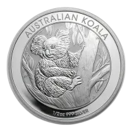 Pre-Owned Australian Koala 1/2oz Silver Coin - Mixed Dates - VAT Free