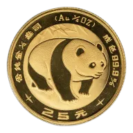 1/4 oz China Gold Panda - BU - Sealed (Year Varies)