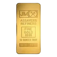 10 oz Johnson Matthey Gold Bar