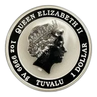 2 oz Tuvalu Bald Eagle Silver Coin (Year Varies)