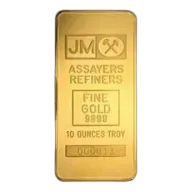 10 Oz Gold Bar - Johnson Matthey JM