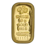 50g PAMP Suisse Gold Bar
