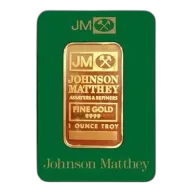 1 Oz Gold Bar - Johnson Matthey (In Assay Card)