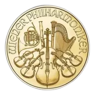 1/10 Oz Austria Philharmonic Gold Coin - BU (Random Year)