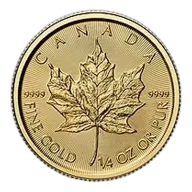 2026 1/4 oz Canadian Gold Maple Leaf Coin BU