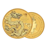 1/2oz Gold Coin 2024 Year of the Dragon - Perth Mint