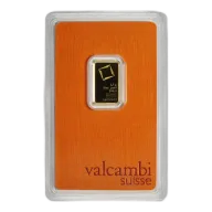 2.5 Gram Valcambi .9999 Fine Gold Bar in Assay