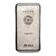 1/2 kilo Silver Bar - Métaux Précieux SA Métalor