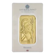 1 Oz Royal Mint Gold Britannia Bar (New)