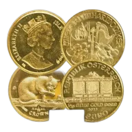 1/25 Oz Sovereign Minted Gold Coins - Random Dates/Designs