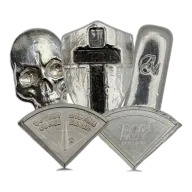 1/4 oz Shape Design (Secondary Market, Varied Condition, Any Mint) Silver Bullion