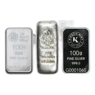 100 Gram Silver Bar Secondary