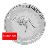 Random Year - 1 oz Australian .9999 Fine Silver Kangaroo $1 Coin BU