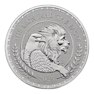 2025 British The Lion and The Eagle 5 oz Silver Coin (BU)