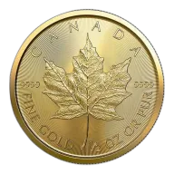 1/2 oz Gold Maple Leaf (Year Varies - Sealed)