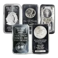 Pre-Owned 5 oz Silver Bar