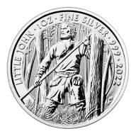 One Ounce 2022 Silver Little John Myths & Legends includes capsule
