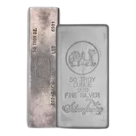 50 Oz Silver Bar - Secondary Market (.999+ Fine)