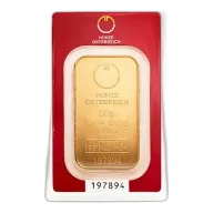 50g Austrian Mint Gold Bar