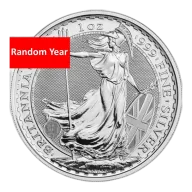 Random Year - 1 oz .999 Fine Silver Britannia Coin BU - King Charles III