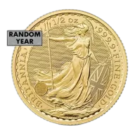 Great Britain 1/2 Oz Gold Britannia BU (Random Year)