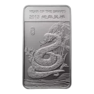 1/2oz Silver Bar - Lunar Snake