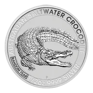 1/2 Oz Australian .9999 Silver Saltwater Crocodile Coin (Random Date)