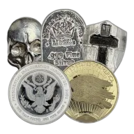 8 Oz Shape Design (Secondary Market, Varied Condition, Any Mint) Silver Bullion