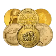 1/4 Oz Sovereign Minted Gold Coins - Random Dates/Designs