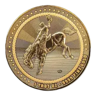 1 oz Scottsdale Cowboy Gold Round