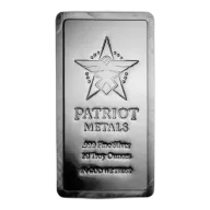 Patriot Metals 10 Oz Silver Stacker Bar