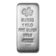 1kg - PAMP Silver Cast Bar
