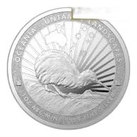 1 oz - Untamed Landscapes The Kiwi Silver Coin