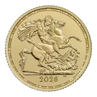 Half Sovereign Coin KCIII 2026 UK
