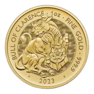 1oz Gold Coin The Royal Tudor Beasts Bull of Clarence UK