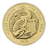 1oz Gold Coin The Royal Tudor Beasts Dragon UK