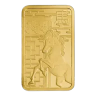 20g Gold Bar Minted Lunar Year Of The Horse 9999