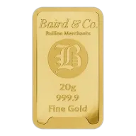 20g Gold Bar Minted 9999