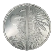 Elemetal Western Warrior Divisible Silver Round - 1oz