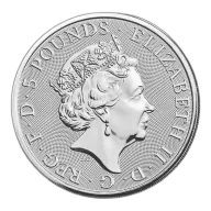 2oz Silver Coin Queen's Beast Bull UK
