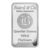 1/4 oz Platinum Bar