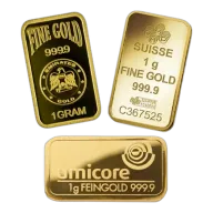 1g Gold Bar