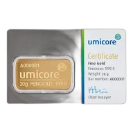 20g Gold Bar | Umicore