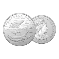 1 oz Humpback Whale Silver Coin