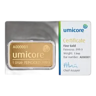 1oz Gold Bar | Umicore