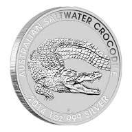 1 oz Perth Mint Saltwater Crocodile Silver Coin 31.1g 999